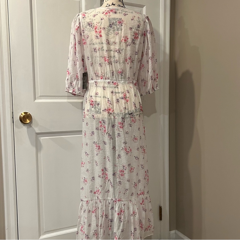 Vince Camuto Garden Romance Waist Tie Robe - Picture 13 of 16